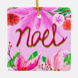 Ornement En Céramique Folio de Noël - Noel