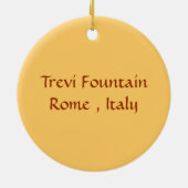 Ornement En Céramique Fontaine de TREVI (Dos)