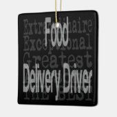 Ornement En Céramique Food Delivery Driver (Gauche)