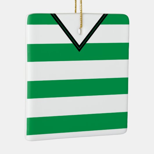 Ornement En Céramique Football Football Rugby Jersey Nom Numéro Modèle (Droite)