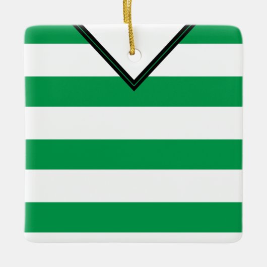 Ornement En Céramique Football Football Rugby Jersey Nom Numéro Modèle (Devant)