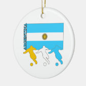 Ornement En Céramique Footballeurs de l'Argentine (Gauche)