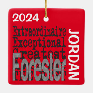 Ornement En Céramique Forester Extraordinaire CUSTOM