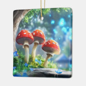 Ornement En Céramique Forêt de Champignons (Gauche)