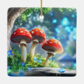 Ornement En Céramique Forêt de Champignons (Dos)