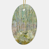 Ornement En Céramique forêt hivernale (Gauche)