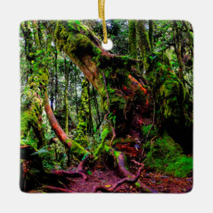 Ornement En Céramique Forêt moussue