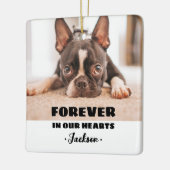 Ornement En Céramique Forever In our Hearts Pet Memorial Ornament (Gauche)