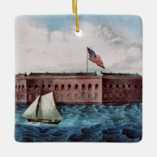 Ornement En Céramique Fort Sumter d'ABH
