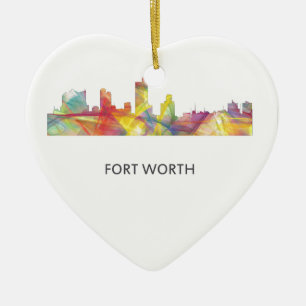ORNEMENT EN CÉRAMIQUE FORT WORTH, LE TEXAS WB1 -