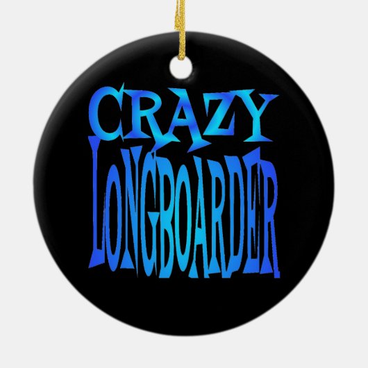 Ornement En Céramique Fou Longboarder (Dos)