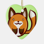 Ornement En Céramique Fox de Chibi (Droite)