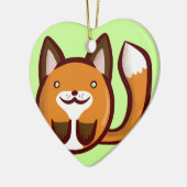 Ornement En Céramique Fox de Chibi (Gauche)