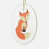 Ornement En Céramique Fox rouge (Gauche)