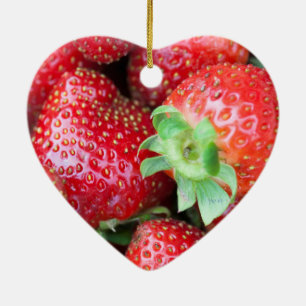 Ornement En Céramique Fraise sucrée