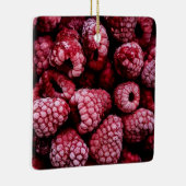 Ornement En Céramique Framboises rouges frais (Droite)