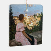 Ornement En Céramique Frederic Bazille - La robe rose (Droite)