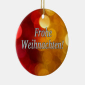 Ornement En Céramique Frohe Weihnachten ! Joyeux Noël en allemand wf (Droite)