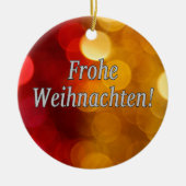 Ornement En Céramique Frohe Weihnachten ! Joyeux Noël en allemand wf (Devant)