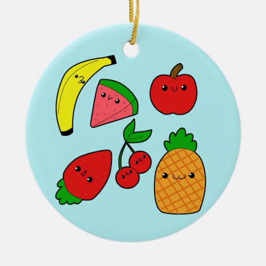 Ornement En Céramique Fruits (Devant)