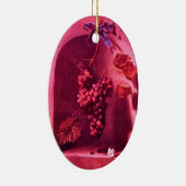 Ornement En Céramique FRUITS DE SAISON -PROSPÉRITÉ Améthyste violet rose (Droite)