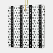 Ornement En Céramique Fun Cell Phone Text Messagerie Motif NOM PERSONNAL (Gauche)