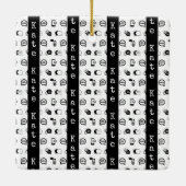 Ornement En Céramique Fun Cell Phone Text Messagerie Motif NOM PERSONNAL (Dos)