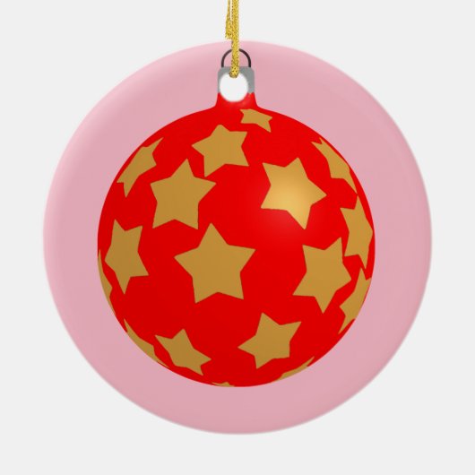 Ornement En Céramique Fun Chicken Noël Salutation (Dos)