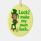 Ornement En Céramique Funny Angry Lucky Irish Leprechaun (Droite)