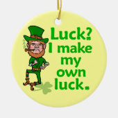 Ornement En Céramique Funny Angry Lucky Irish Leprechaun (Devant)
