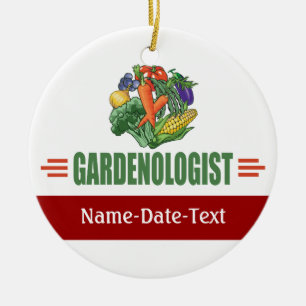 Ornement En Céramique Funny Gardener