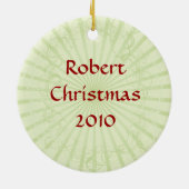 Ornement En Céramique Funny Irish Christmas Orament (Dos)