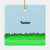 Ornement En Céramique Funny Lazy Day of the Cowboy Ornament (Dos)