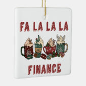 Ornement En Céramique Funny mignon Festive Rouge et Vert finance de Noël (Droite)