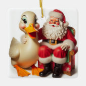 Ornement En Céramique Funny Pekin Christmas Duck Ornament (Devant)