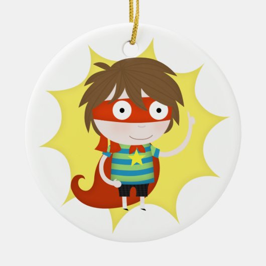 Ornement En Céramique Futur super héros (Devant)