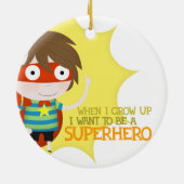Ornement En Céramique Futur super héros (Dos)