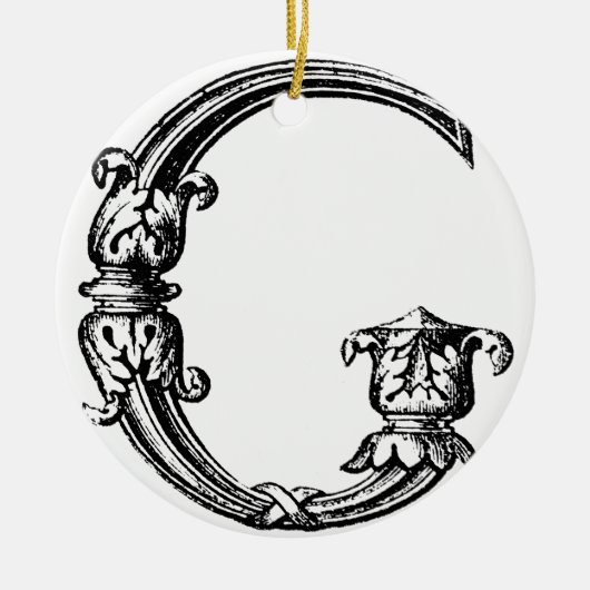 ORNEMENT EN CÉRAMIQUE G DÉCORATIF (Devant)