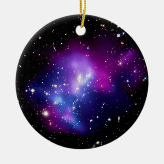 Ornement En Céramique Galaxy Cluster MACS J0717 Photo spatiale (Devant)