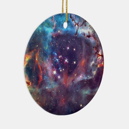 Ornement En Céramique Galaxy Nebula image spatiale. (Droite)