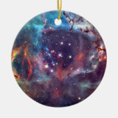 Ornement En Céramique Galaxy Nebula image spatiale. (Devant)