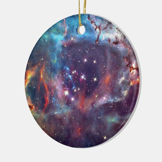 Ornement En Céramique Galaxy Nebula image spatiale. (Gauche)