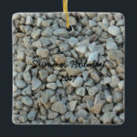 Ornement En Céramique Galets sur Beach Stone Photographie<br><div class="desc">Galets sur Beach Stone Photographie</div>