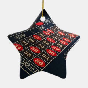 Ornement En Céramique Gaming Table Roulette Las Vegas