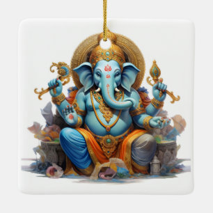 Ornement En Céramique Ganesha