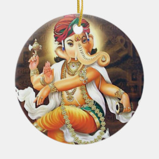Ornement En Céramique ganesha de danse