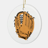 Ornement En Céramique Gant de baseball (Gauche)
