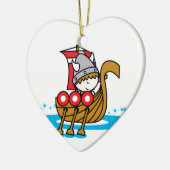 Ornement En Céramique Garçon de Viking (Gauche)