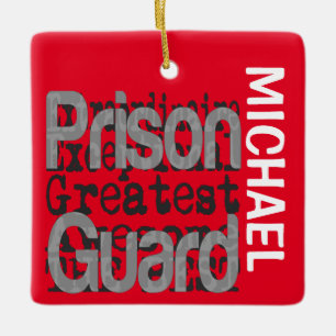 Ornement En Céramique Garde de prison Extraordinaire CUSTOM