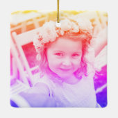 Ornement En Céramique Garde photo simple pour enfants (Dos)
